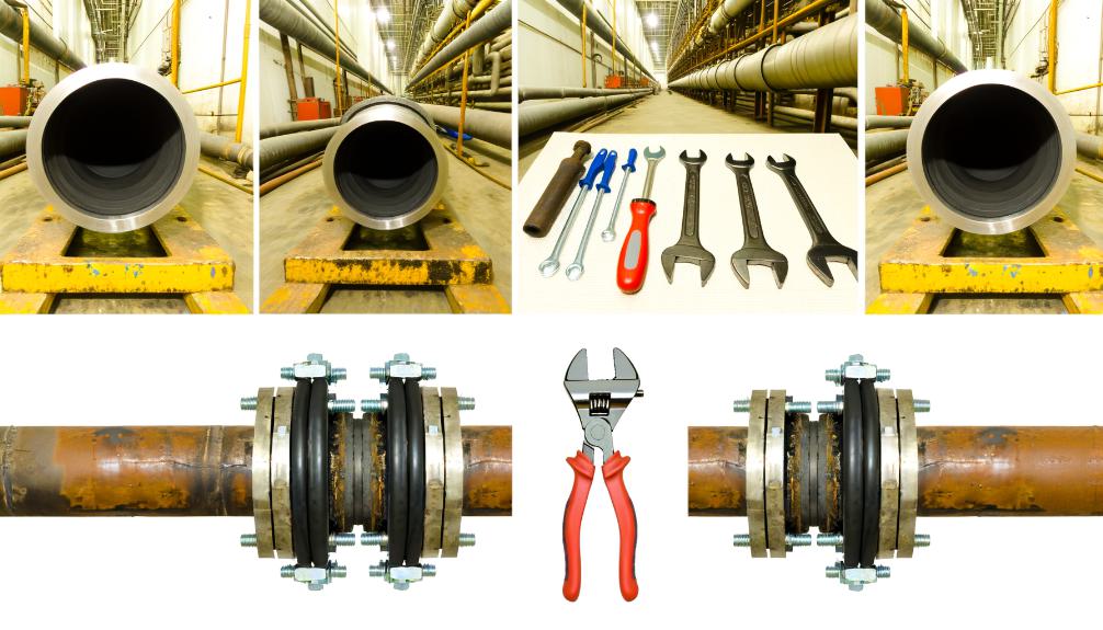 rubber expansion joint installation